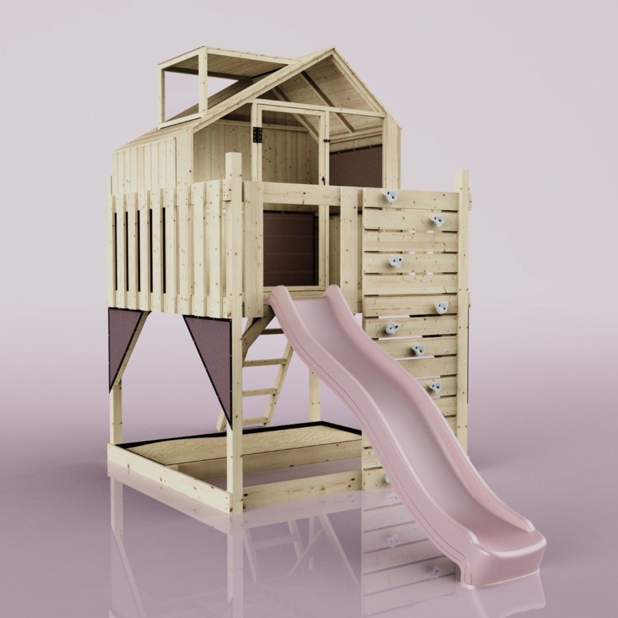 Climbing Frames OutdoorToys Climbing Frames With Rock Walls | Polarplay Kids Scandinavian Style Climbing Platform & Playhouse - Astrid Rose