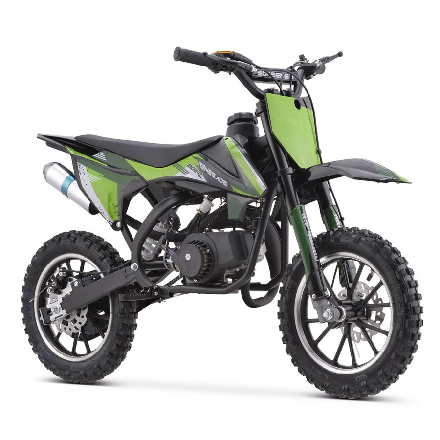 Ride On Toys OutdoorToys Kids Petrol Motorbikes | Renegade 80R 49Cc Petrol Mini Dirt Bike - Green