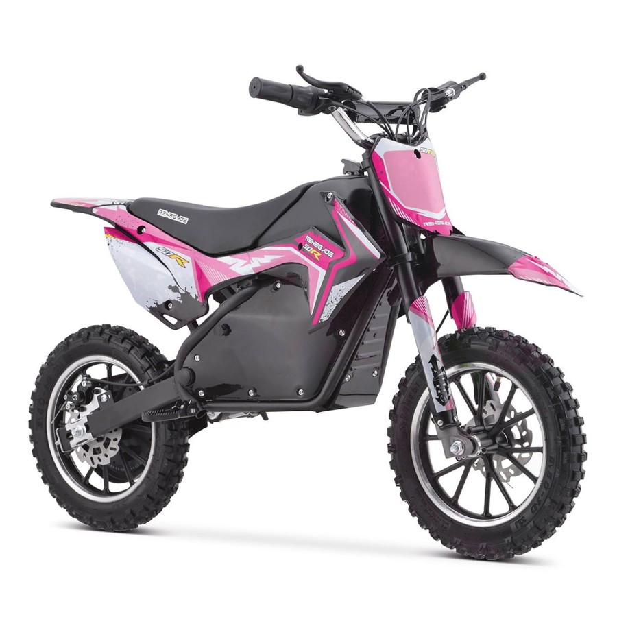 Ride On Toys OutdoorToys Kids Electric Motorbikes | Renegade 50R 500W 36V Electric Mini Dirt Bike - Pink