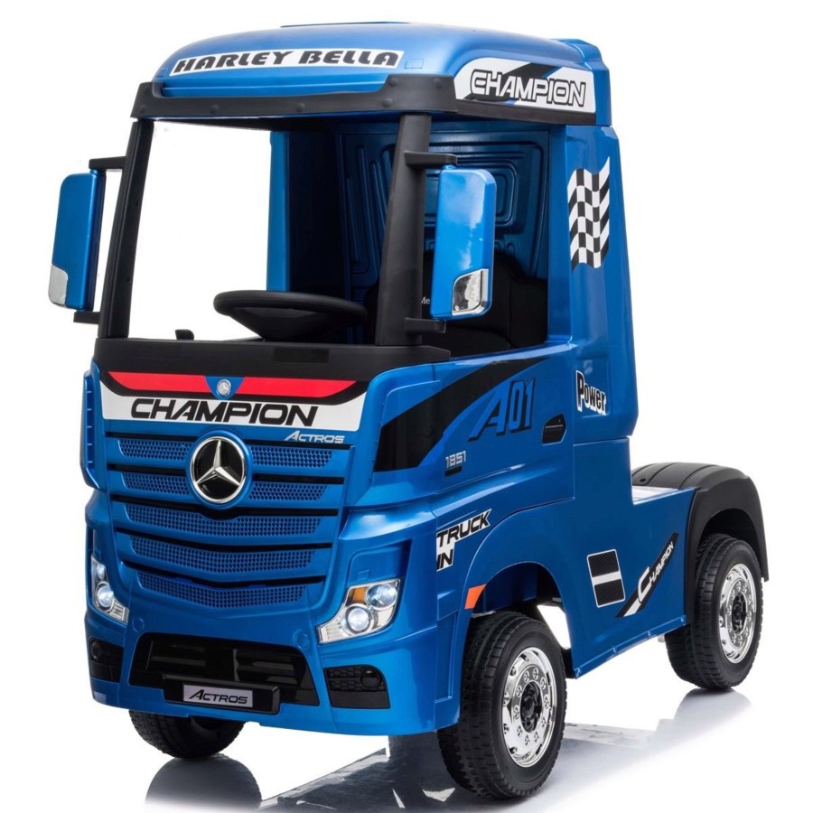 Ride On Toys OutdoorToys Ride On Jeeps | Deluxe Edition Licensed Mercedes-Benz Actros Ride On Lorry