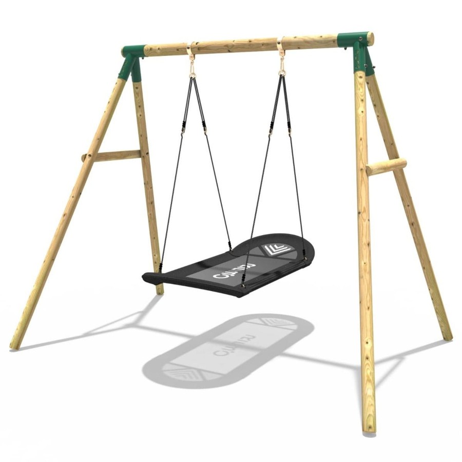 Swings OutdoorToys Wooden Swings | Rebo Boat Swing Seat Single Garden Swing Set - Double Boat