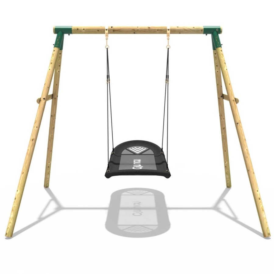 Swings OutdoorToys Wooden Swings | Rebo Boat Swing Seat Single Garden Swing Set - Double Boat