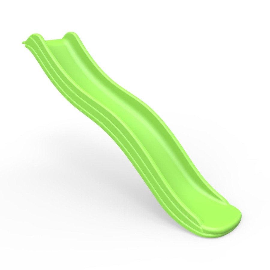 Garden Toys OutdoorToys All Slides | Rebo 6Ft (175Cm) Universal Children'S Plastic Garden Wave Slides - Light Green