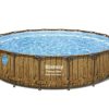 Swimming Pools OutdoorToys Steel Frame Pools | Bestway Power Steel Swim Vista Series 18Ft X 48In Pool With Filter Pump Bw56977