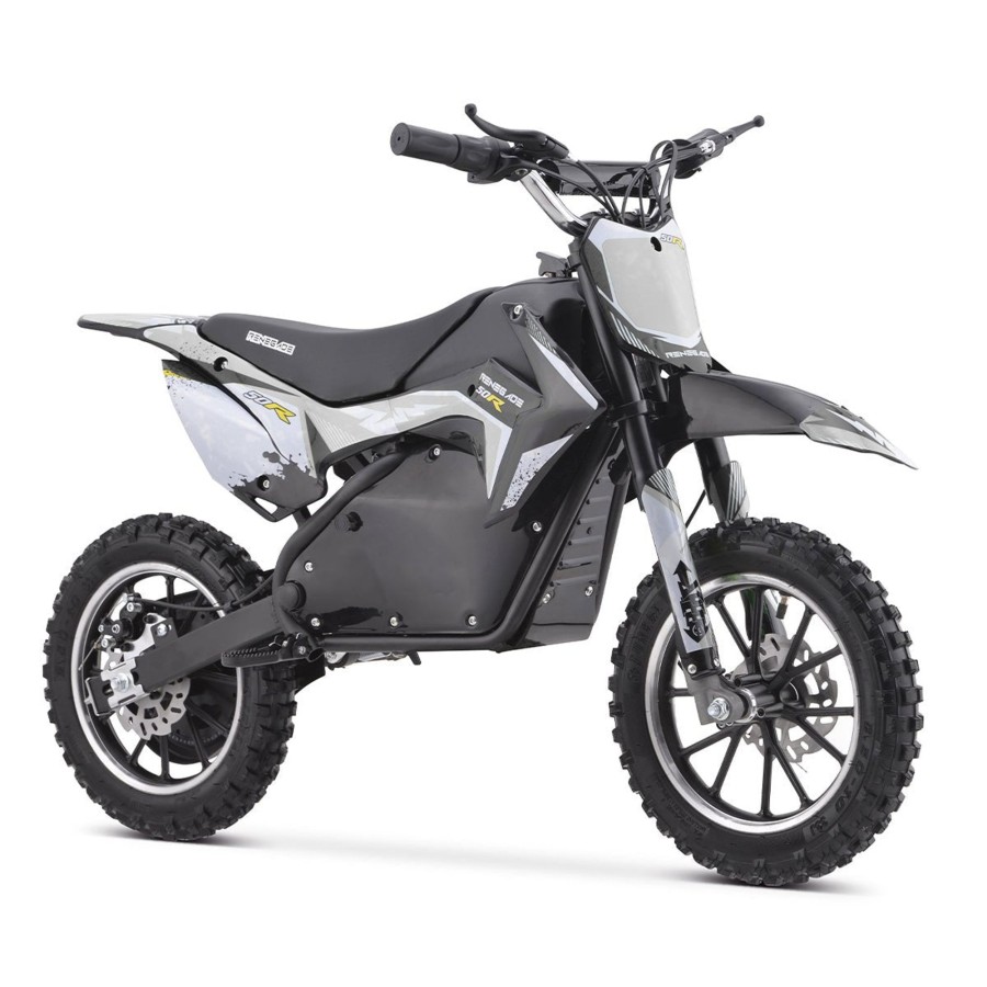 Ride On Toys OutdoorToys Kids Electric Motorbikes | Renegade 50R 500W 36V Electric Mini Dirt Bike - White