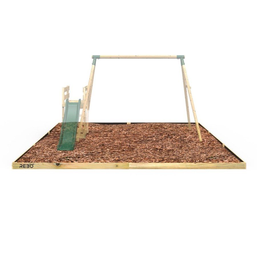 Climbing Frames OutdoorToys Accessories & Addons | Rebo Safety Play Area Protective Bark Wood Chip Kit - 4.5M X 5.1M