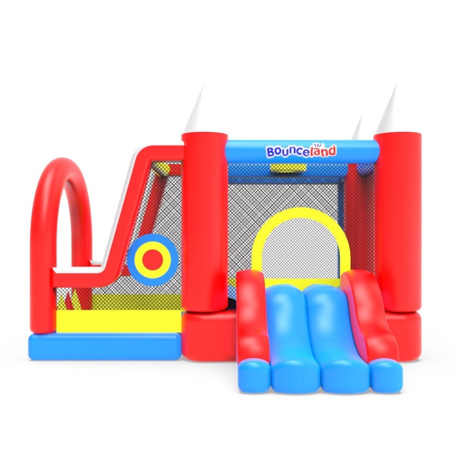 Garden Toys OutdoorToys Bouncy Castles | Bounceland Inflatable Bouncy Castle With Blower - Classic Castle Activity Centre