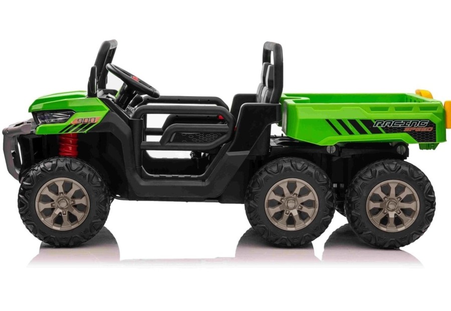 Ride On Toys OutdoorToys Ride On Jeeps | Outdoortoys 12V Electric 6-Wheel 4Wd Ride On Tipper Truck