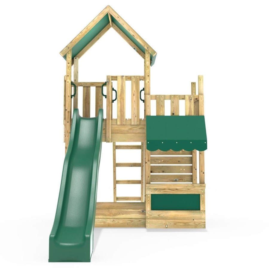 Climbing Frames OutdoorToys Climbing Frames With Rock Walls | Rebo Modular Wooden Climbing Frame Adventure Playset - M3 Plus Shop