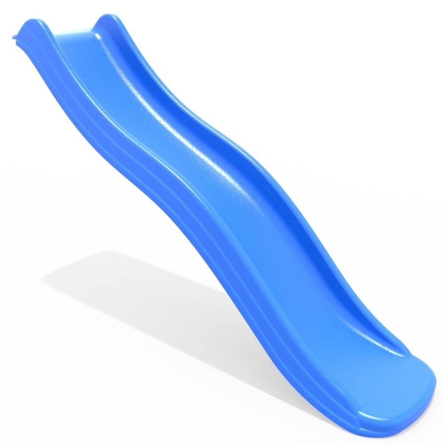 Garden Toys OutdoorToys All Slides | Rebo 6Ft (175Cm) Universal Children'S Plastic Garden Wave Slides - Blue