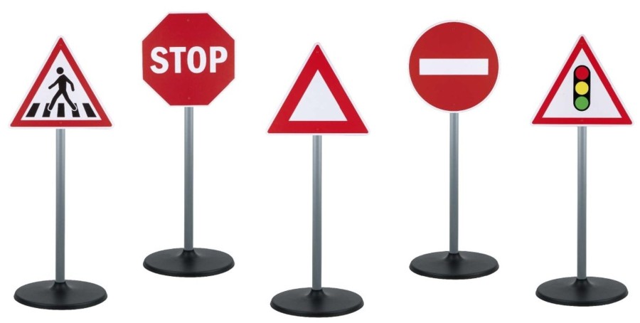 Ride On Toys OutdoorToys Ride On Toy Accessories | Pack Of 5 Play Road Signs