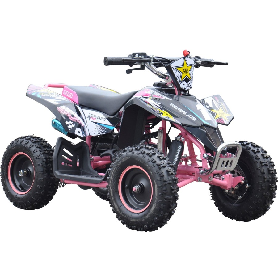 Ride On Toys OutdoorToys Kids Petrol Quad Bikes | Renegade Lt50A Petrol Quad Bike - Pink