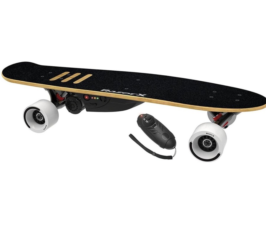 Ride On Toys OutdoorToys Kids Electric Scooters | The Razor X Cruiser Lithium Powered Electric Skateboard With Hand Controls