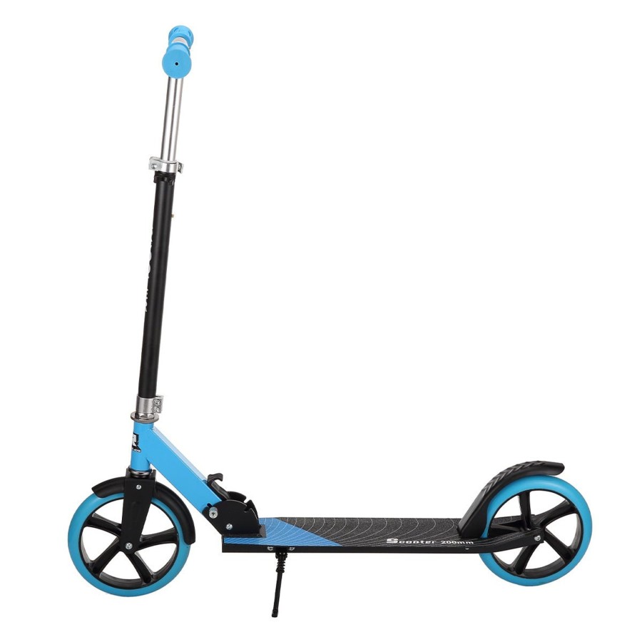 Ride On Toys OutdoorToys Kids Scooters | Renegade Kids Big Wheel Folding Kick Scooter - Blue