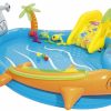 Swimming Pools OutdoorToys Paddling Pools | Bestway Inflatable Kids Water Play Center - Sea Life Paddling Pool With Multiple Activities