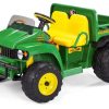 Ride On Toys OutdoorToys Ride On Tractors | Peg Perego Licensed John Deere Gator Hpx 12V Ride On Utv - Green