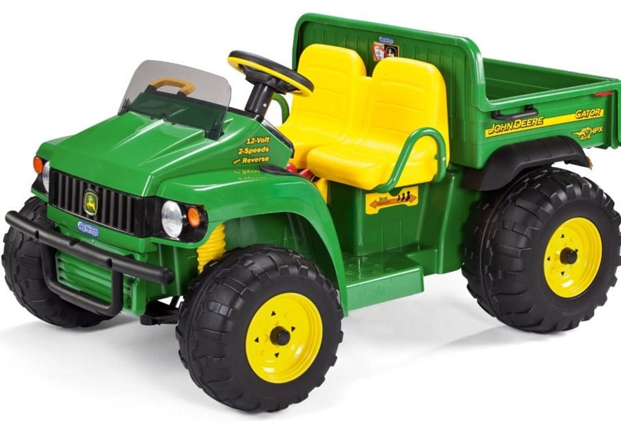 Ride On Toys OutdoorToys Ride On Tractors | Peg Perego Licensed John Deere Gator Hpx 12V Ride On Utv - Green