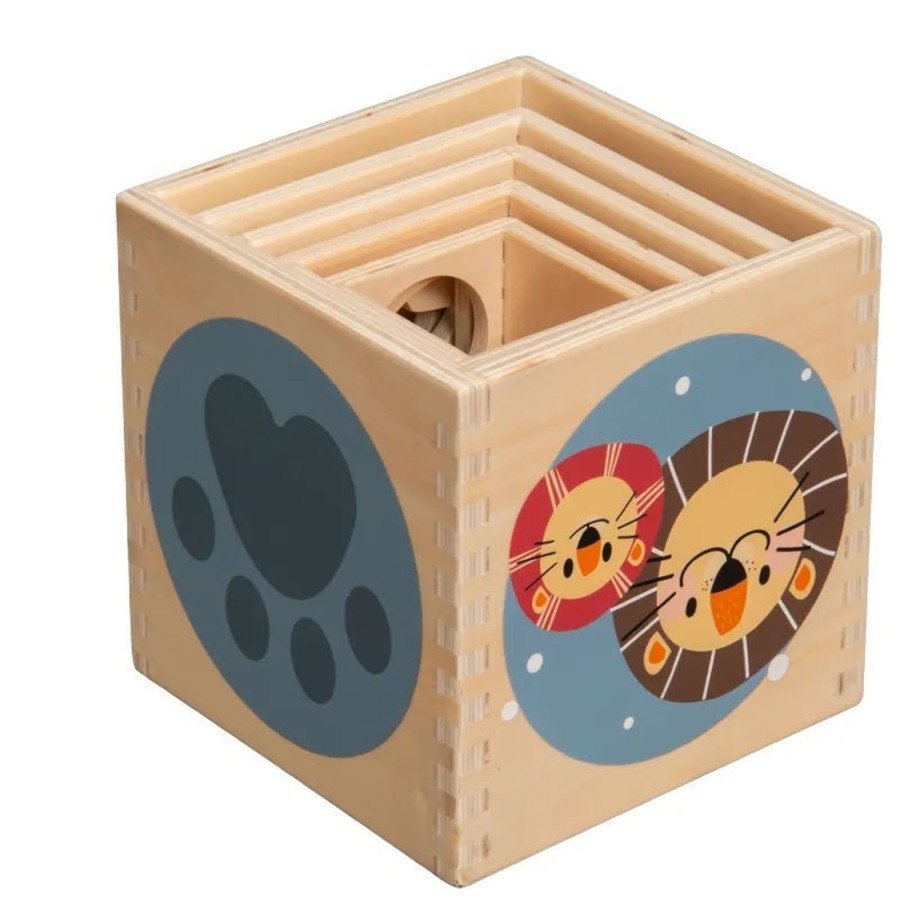 Garden Toys OutdoorToys Baby Toys | Polarplay Wooden Education Animal Stacking Cube Shape Sorter