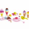 Garden Toys OutdoorToys Baby Toys | Pretend Ice Cream Sundae Non-Toxic Wooden Food Set For Imaginative Play