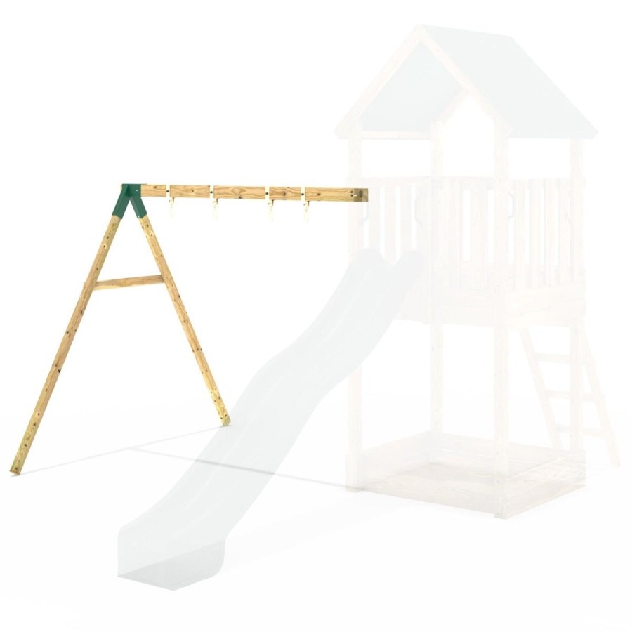 Climbing Frames OutdoorToys Accessories & Addons | Rebo Double Swing Extension For 1.5M Platform Modular Tower