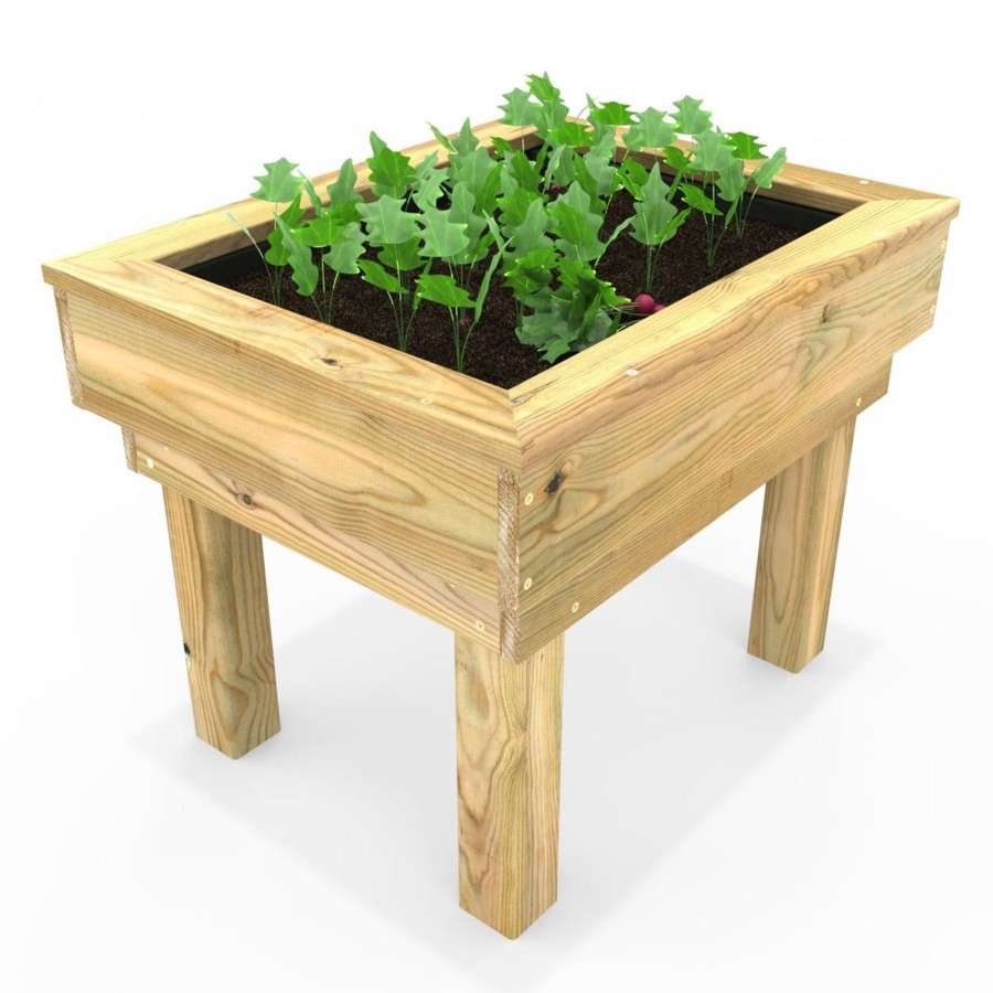 Garden Toys OutdoorToys Potting Tables | Rebo Wooden Learn And Grow Single Planter