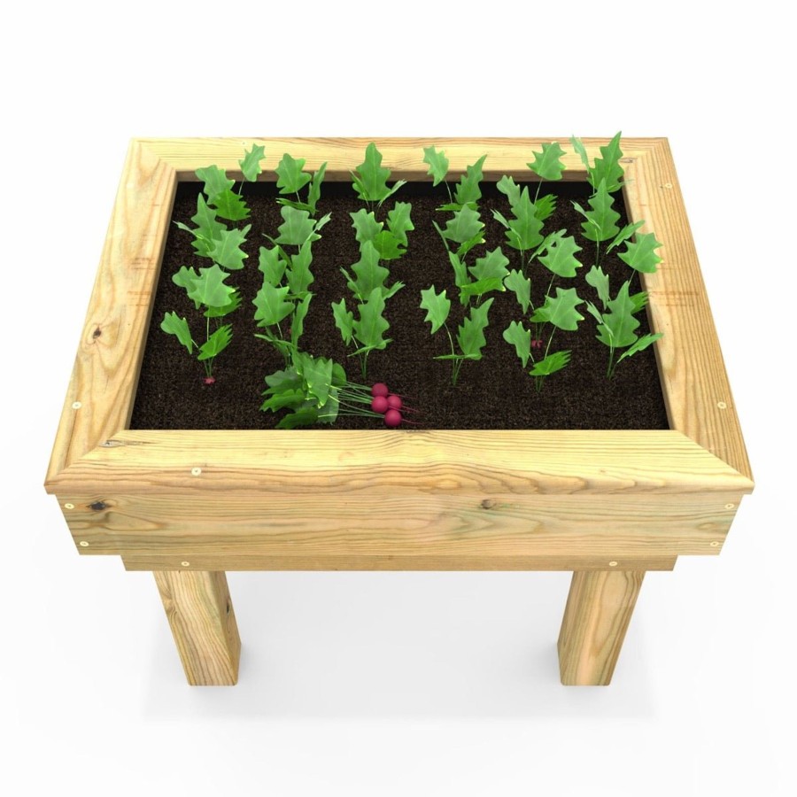 Garden Toys OutdoorToys Potting Tables | Rebo Wooden Learn And Grow Single Planter