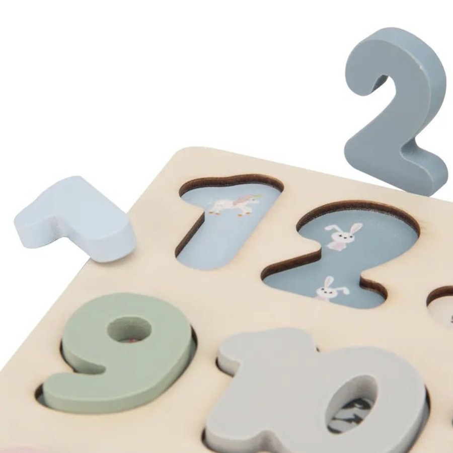 Garden Toys OutdoorToys Baby Toys | Polarplay Chunky Wooden Number Puzzle Shape Sorting Jigsaw Toy