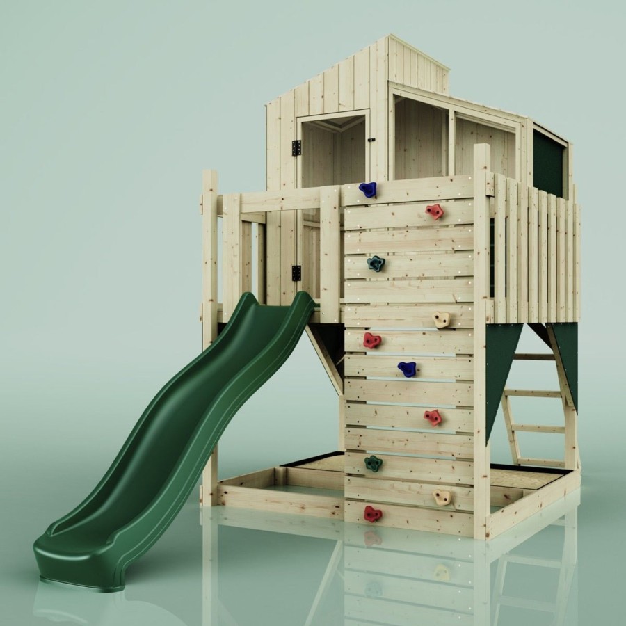 Climbing Frames OutdoorToys Climbing Frames With Rock Walls | Polarplay Kids Scandinavian Style Climbing Platform & Playhouse - Flavia