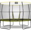 Trampolines OutdoorToys Oval Trampolines | Rebo Oval Base Jump 2 Trampoline With Halo Ii Enclosure - 11 X 8Ft