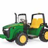 Ride On Toys OutdoorToys Ride On Tractors | Peg Perego Licensed John Deere Dual Force 12V Ride On Tractor