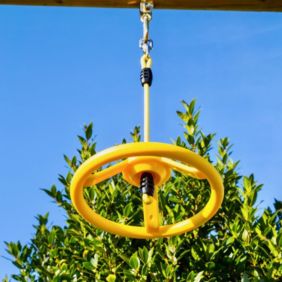 Climbing Frames OutdoorToys Accessories & Addons | Rebo Ninja Spinner Wheel Swing Attachment