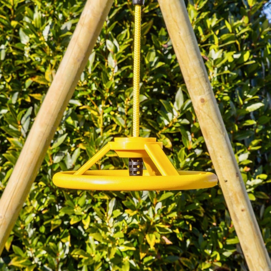 Climbing Frames OutdoorToys Accessories & Addons | Rebo Ninja Spinner Wheel Swing Attachment