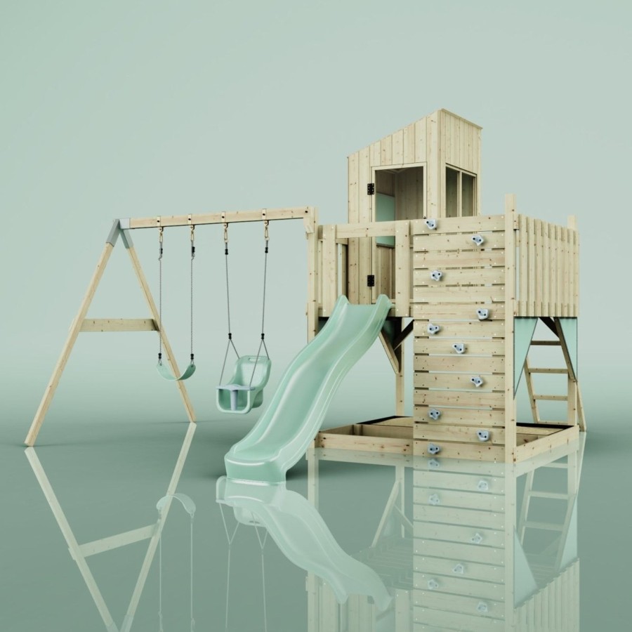 Playhouses OutdoorToys Playhouses With Slides And Swings | Polarplay Kids Climbing Tower & Playhouse - Swing Olavo Sage