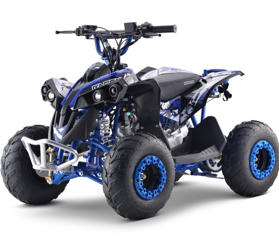 Ride On Toys OutdoorToys Kids Petrol Quad Bikes | Renegade Race-X Mx110 4-Stroke 110Cc Petrol Quad - Blue