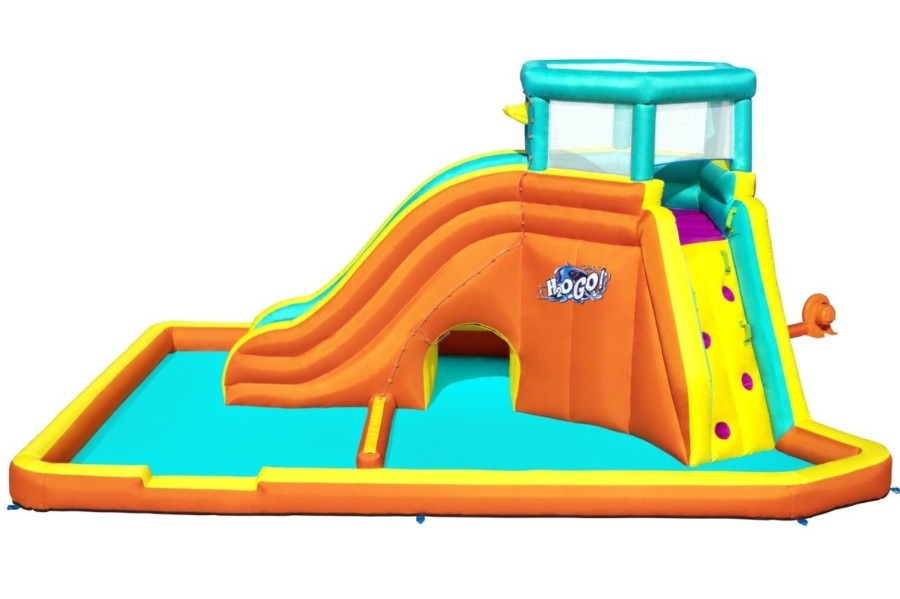 Swimming Pools OutdoorToys Inflatable Water Slides | Bestway H20Go! Tidal Tower Mega Inflatable Water Park Bw53385