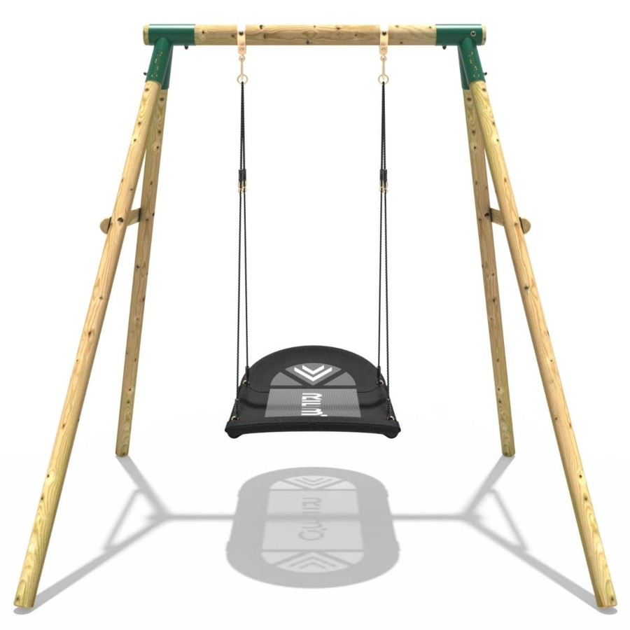 Swings OutdoorToys Wooden Swings | Rebo Boat Swing Seat Garden Single Swing Set - Single Boat