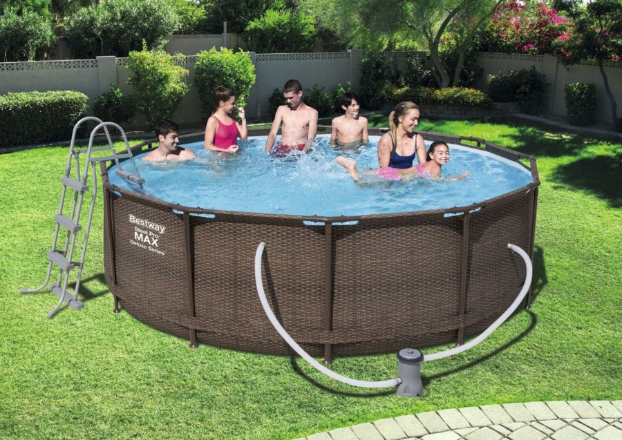 Swimming Pools OutdoorToys Steel Frame Pools | Bestway 12' X 39.5" Steel Pro Max Pool Set (9,150L) - Bw56709