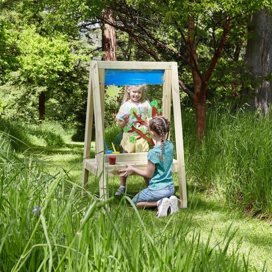 Garden Toys OutdoorToys Kitchen Toys | Rebo Double Sided Outdoor Wooden Easel