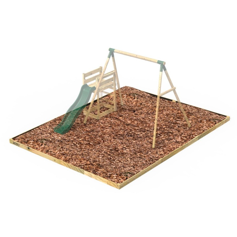 Climbing Frames OutdoorToys Accessories & Addons | Rebo Safety Play Area Protective Bark Wood Chip Kit - 4M X 5.1M