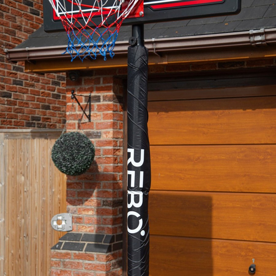 Garden Toys OutdoorToys Basketball Hoops | Rebo Portable Basketball Hoop Pole Pad - Small