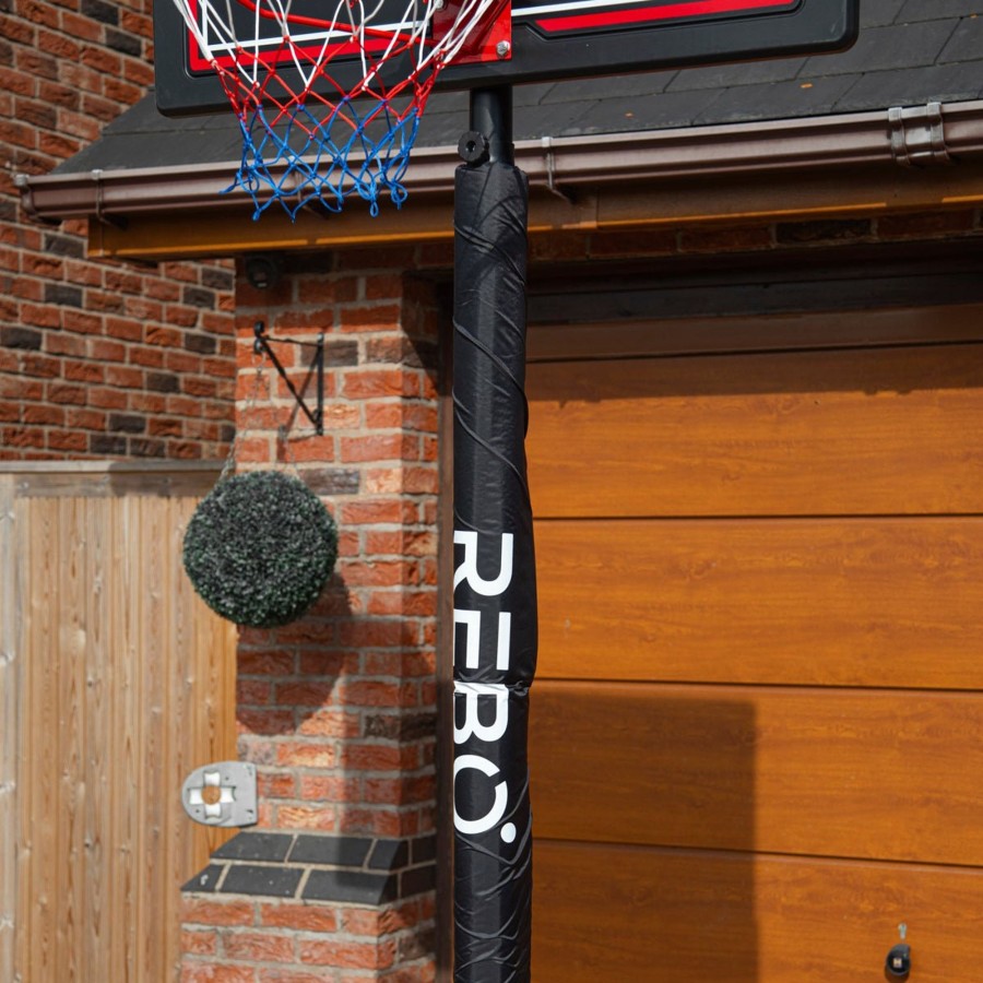 Garden Toys OutdoorToys Basketball Hoops | Rebo Portable Basketball Hoop Pole Pad - Large