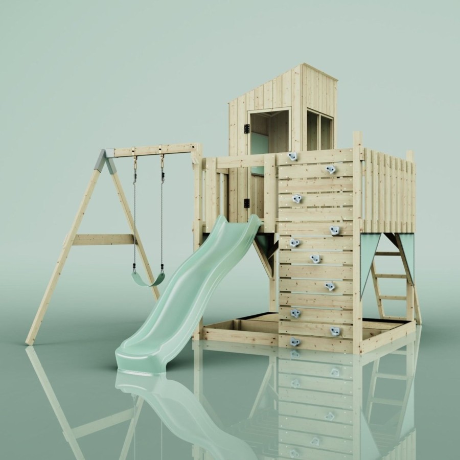 Playhouses OutdoorToys Playhouses With Slides And Swings | Polarplay Kids Climbing Tower & Playhouse - Swing Destin Sage