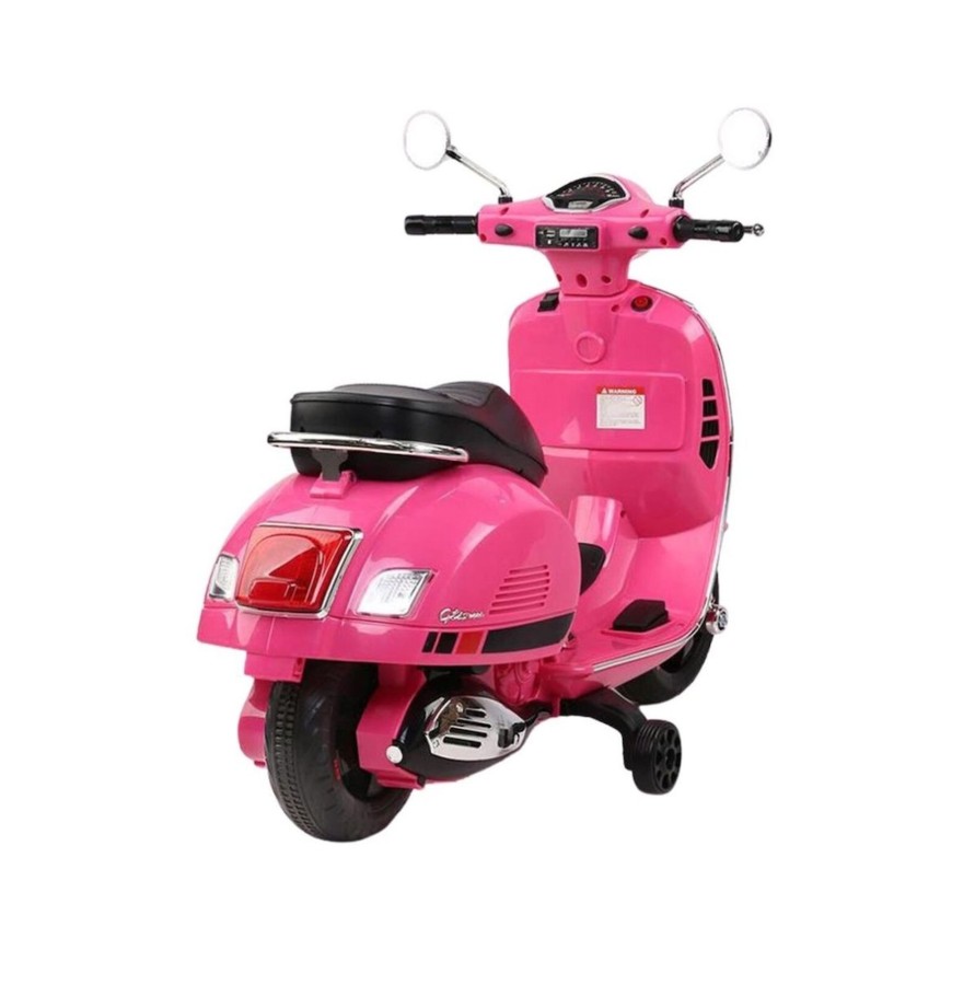 Ride On Toys OutdoorToys Kids Electric Motorbikes | Vespa Gts Electric Ride On Scooter - Pink