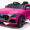 Ride On Toys OutdoorToys Ride On Cars | Licensed Audi Q8 12V Ride On Kids Electric Car - Pink