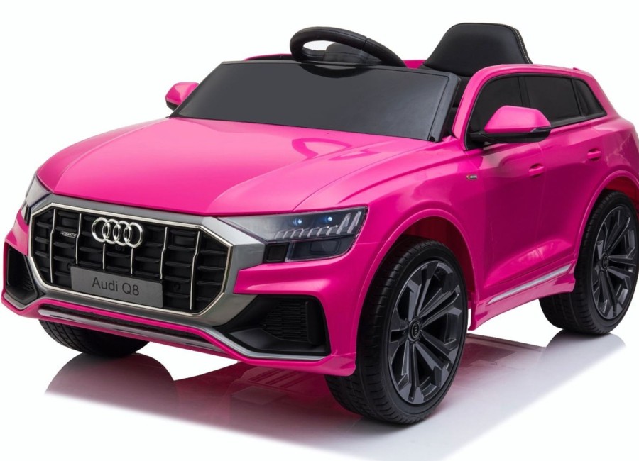 Ride On Toys OutdoorToys Ride On Cars | Licensed Audi Q8 12V Ride On Kids Electric Car - Pink