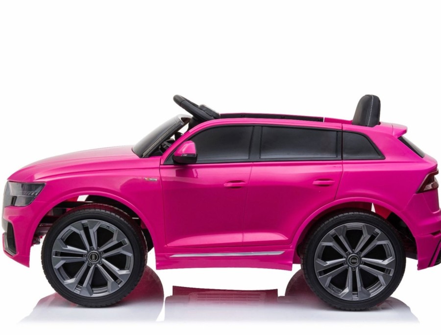 Ride On Toys OutdoorToys Ride On Cars | Licensed Audi Q8 12V Ride On Kids Electric Car - Pink