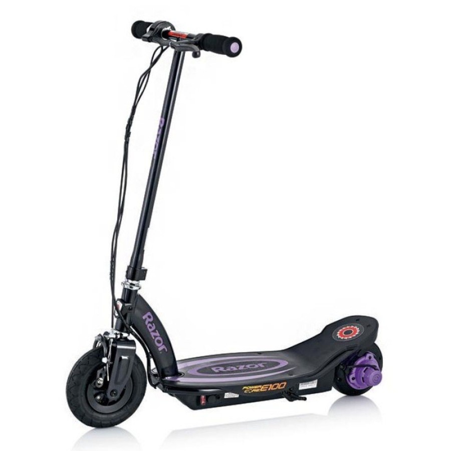 Ride On Toys OutdoorToys Kids Electric Scooters | Razor Power Core E100 24V Electric Scooter - Purple