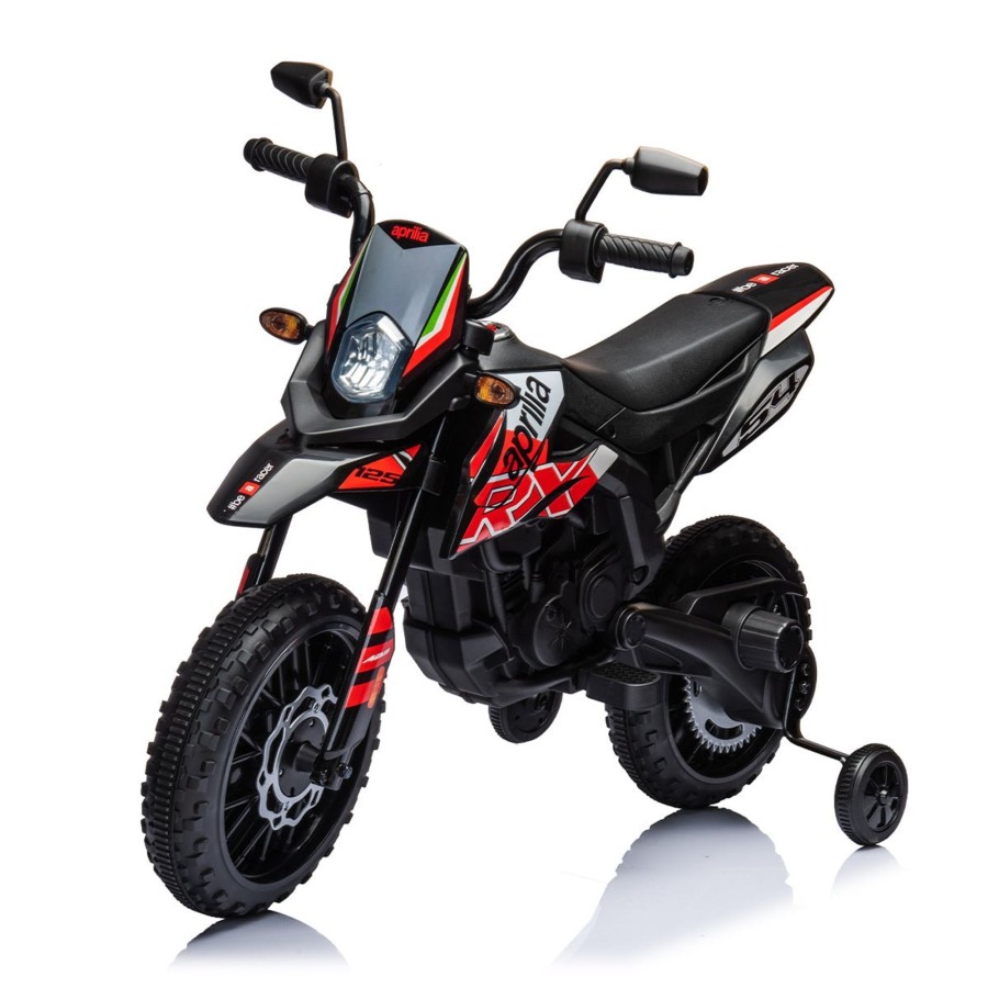 Ride On Toys OutdoorToys Kids Electric Motorbikes | Aprilla Rx125 Electric Ride On Motorbike