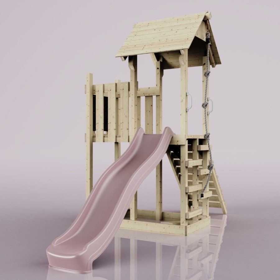 Climbing Frames OutdoorToys Climbing Frames With Slide | Polarplay Balcony Tower Kids Wooden Climbing Frame - Una Rose