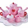 Garden Toys OutdoorToys Baby Toys | Heart Tea Set Non-Toxic Wooden Pretend Game For Imaginative Play